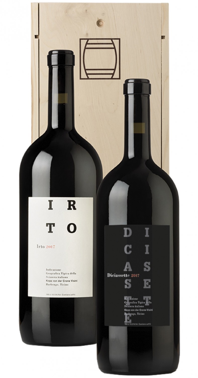 Diciassette + Irto 2017 Magnum + Holzkiste Diciassette + Irto 2017 Magnum + Holzkiste